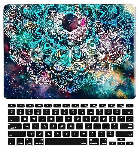 Laptop Hülle für Neues MacBook Air 13,6 Zoll Modell A2681 M2 2022 Freisetzung mit Liquid Retina Display Touch ID, Plastik Schützend Hartschale Case Cover & Tastaturschutz, Buntes Muster