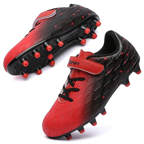 Boys Football Boots Shoes Kids Girls FG/AG Soccer Athletics Training Sport Running Shoes Profession Competition Teenager Indoor Outdoor Cleats Sneakers for Unisex