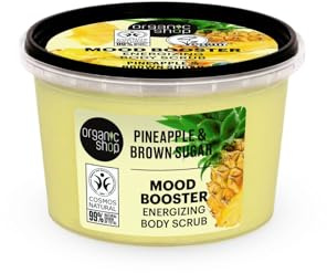 Organic Shop 250ml Body Scrub Mood Booster Energizing Pineapple & Brown Sugar