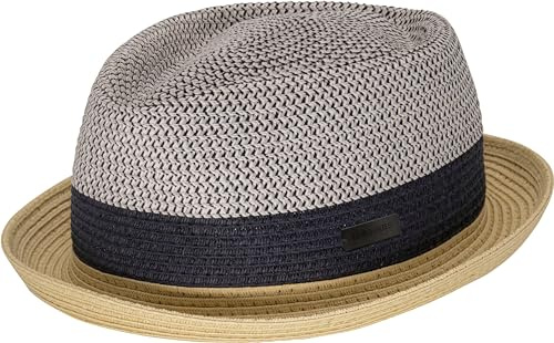 CHILLOUTS Paea Pork Pie Strohhut Sommerhut Sonnenhut Gartenhut Strandhut Herren - Sommer Frühling-Sommer