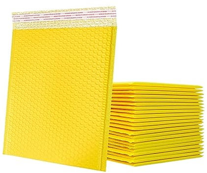 Luftpolsterumschläge, Verpackungsbeutel, Luftpolsterfolie, 50 Stück, for Verpacken von Luftpolsterumschlägen, gepolsterte Verpackungsumschläge, lila/rosa/grün/gelb/schwarz/weiß, Luftpolstertaschen, Ve