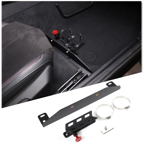 DIYUCAR Supporto regolabile per estintore sottosella compatibile con Toyota GR Supra MK5 A90 2019-2024, supporto per estintore sotto il sedile roll bar