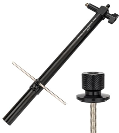 Hapihom Bicycle Derailleur Hanger Alignment Gauge Tool, Bicycle Front Derailleur Alignment Tool, Front Derailleur Alignment Tool, Gear Lever Adjustment Tool, Stainless Steel Bike Repair Tool, Black