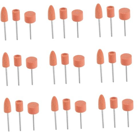 PHENOFICE 45pcs Abrasive Stone Grinding Wheel Head Sharpening Bits Polishing Bit Buffing Drill for Detail Work