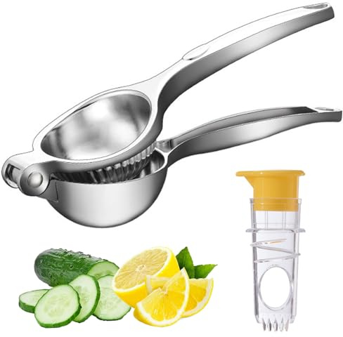 Zitronenpresse Handpresse 2er Set, Manuell Lemon Squeezer Hand Lemon Squeezer, Zitruspresse manuell Saftpresse für Bar, Küche, Restaurant