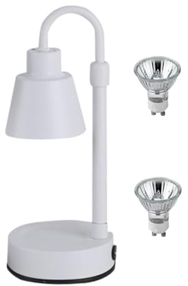 Nixiara Calentador De Lámpara De Vela Vintage Con 2 Bombillas, Lámpara De Derretimiento De Velas - Lámpara De Vela Engañable Melmer Con Temporizador - COMER, Melt Para De Fragancia, Decoración