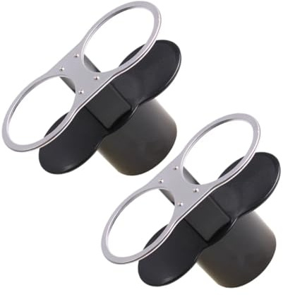 Portavasos Soporte Portavasos Para Coche, Estante Para Botellas De Coche, 2 Uds., Estante De Almacenamiento De Doble Taza Para Coche, Soporte Para Botella De Bebida Negro, Contenedor Para Vasos De Agu