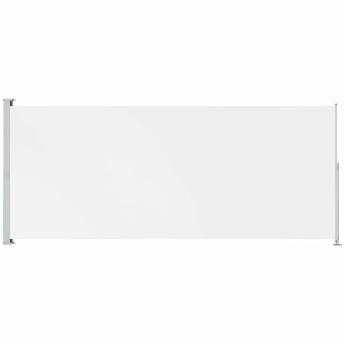 Eleganz Toldo lateral extensible, 200 x 500 cm, color crema, 100% poliéster con revestimiento de poliuretano, acero pulverizado, perfecto para terraza y jardín, duradero y resistente a la intemperie