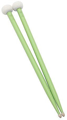 JUNNASALIKER 1 Paar Doppel End Drum Sticks Ahornholz Trommelsticks Mit Weichen Filzköpfen Marchierungen Drum Sticks Ersatz