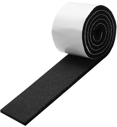 Felt Furniture Pads – Self-Adhesive Black Heavy Duty Felt Tape 5cm x 1m (1 Strip) – DIY Floor Protector for Chair, Table, Sofa Legs – Cut to Any Size – For Hardwood & Tile