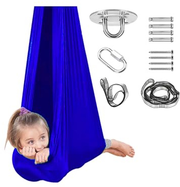 Zuasdvnk Altalena sensoriale compatta, rilassante, multifunzione, regolabile, per sala giochi, relax, camera da, meditazione