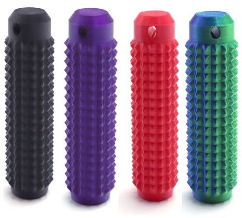 4 PCS Portable Vibrant Colors Stim Tool, Pain Fidget Keychain, Little Ouchies Pain Fidget, Fidget Toy Keyring, Sensory Toy For Office Workers Novelty Gifts For Men (E,7CM*2.7CM*2.7CM)