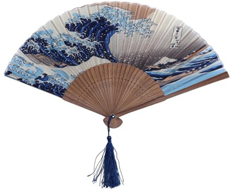 Abanico de Mano japonés: Ventiladores Plegables, Vintage y portátiles para cumpleaños y San Valentín