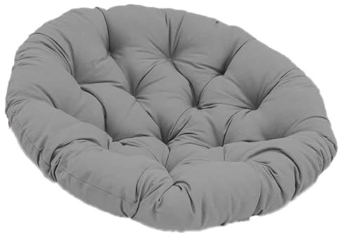 GYYFQH Papasansessel Kissen Schaukel-Hängesesselkissen, Eierstuhlkissen, Terrassensitzkissen, Schaukelstuhlpolster für Hängesessel Rundes Dicke Stuhlkissen(B,110×110cm)