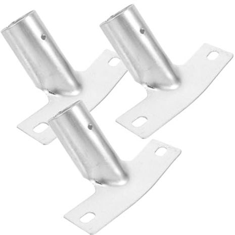 FRCOLOR 3pcs Iron Broom Handle Connector Brackets Replacement for Push Broom Handle and Dust Mop Easy to Install Floor Brush Accessories for Household and Commercial Cleaning