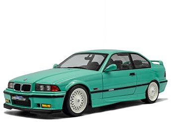 Solido BMW M3 E36 Coupé Modellauto 1:18 Mintgrün | Die-Cast Sammlermodell, Präzise Verarbeitung, Authentische Details