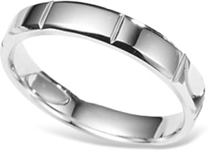 Ayoiow Damen Ring Weißgold, Trauringe 750 Gold Größe 65 (20.7)| 18K Weißgold | Trendiger Modeschmuck für Halloween