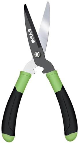 AIRAJ Hedge Shears 40cm, SK5 Alloy Blades, Lightweight Bypass Garden Shears, Ergonomic Non-Slip Handles – Manual Hedge Shears for Grass, Hedges, Shrubs & Bushes, Precision Gardening