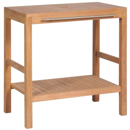 Generico Mobile per Lavabo in Massello di Teak 74x45x75 cm