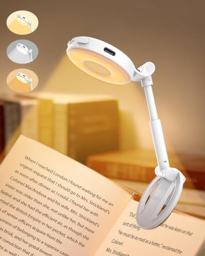 Liseuse Lampe de Lecture pour Livre au Lit 18 LED, Rechargeable et Compacte | 3 Températures de Couleur, Minuterie et Mémoire, Lampe Lecture Dimmable Portable, Lumiere Livre, Idee Cadeau Homme et Femme