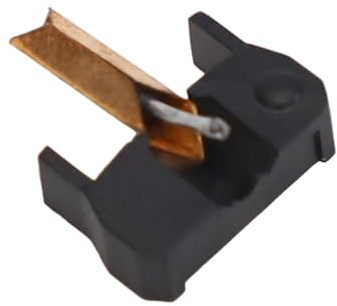 WheatThrive Elliptischer Diamantstift, Plattenspieler-Nadel, Plattenspieler-Eingabestift für SHURE M75ED N75ED-2 M75-6s, ABS-Material, Schwarz, 1 Packung