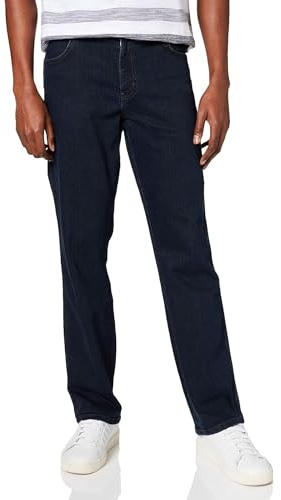 Wrangler Texas Stretch, Jean Droit Homme, Bleu (Blue Black 001), W32/L32