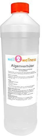 well2wellness Algenverhüter + Algenvernichter 1 l | Schaumfrei | Langanhaltende Wirkung | Algenvernichter für alle Becken | Gegen alle Algenarten | Algenschutz (1 Liter)