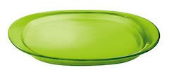 vassoio ovale feeling trasparente guzzini (verde)
