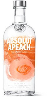 Absolut Vodka Apeach – Absolut Vodka mit asiatischem Pfirsich – Absolute Reinheit und einzigartiger Geschmack in ikonischer Apothekerflasche – 1 x 1 L