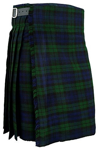 Hamilton Kilts Montre pour Homme Kilt Scottish Écossais Traditionnel Highland Tartan Robe Jupe - Blackwatch, W40