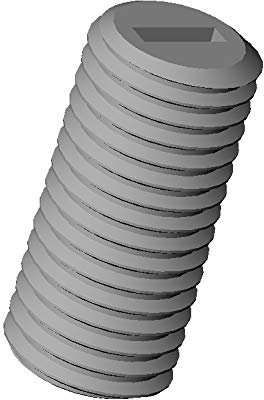 ajile - 20 pièces - Vis sans tête fendue nylon diam. M5 | longueur L = 16 mm plastique polyamide PA6.6 isolant