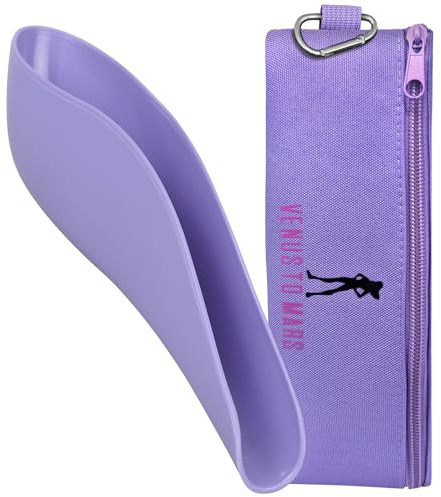 Venus to Mars Urinal für Frauen | Uriniergerät für Frauen | Uriniertrichter für Camping – Auto – Reisen – Festivals – Porta-Töpfchen – Outdoor-Aktivitäten (lila)