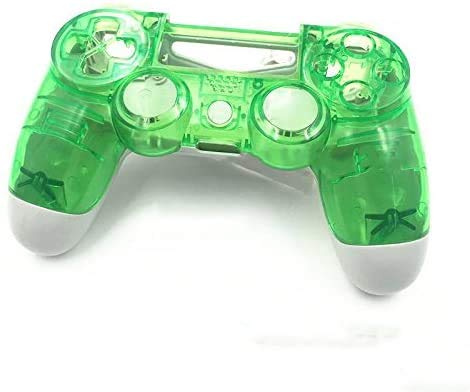 Full Housing Shell Plastic Cover Case Protector Skin Case For PS4 JDM-001 controller (Clear green)