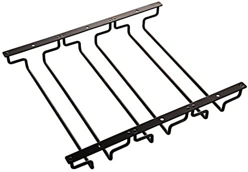 Dianoo Weinglas-Regal für Unterschrank, Weingläser, 27,5 cm, zum Aufhängen, für Bar, Esszimmer, 3 Reihen