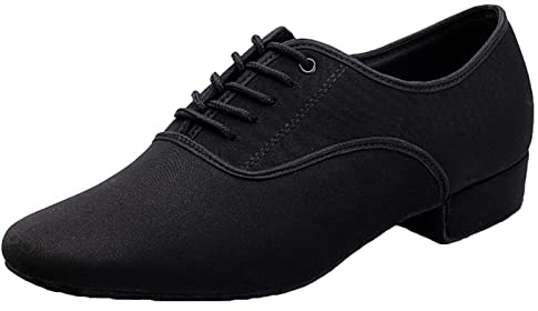 Moderne Tanzschuhe Für Herren Mit Durchgehender Sohle Für Lateinamerikanische Tanzschuhe Leicht Atmungsaktiv Für Drinnen Und Draußen,Black a,42 EU