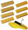 71 Pieces 60-800 Grit Wet and Dry Sandpaper, GOH DODD Micro Detail Sander Kit, Mini Hand Sanding Block with Hook and Loop Sand Paper for Woodworking Tight Narrow Spaces Auto Metal Glass Resin