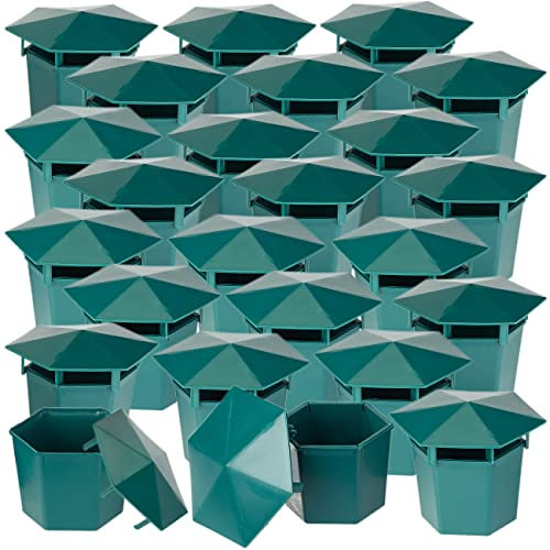 Exbuster Schneckenfalle Garten: 24er-Set Premium Bio-Schneckenfallen ohne Chemie und Gift (biologische Bier-Schneckenfallen, Schnecken Pflanzenschutz)