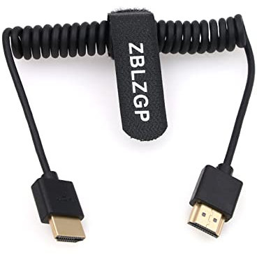 ZBLZGP Cable HDMI 8K en espiral tipo A 48 Gbps, velocidad de transmisión HDR dinámica HDMI 2.1 para PC, portátiles, reproductores de Blu-ray PS4, televisores Fire