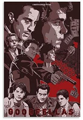 DAGUYS Vintage Goodfellas Filmposter 14 Wandkunst Poster Scroll Leinwand Gemälde Bild Wohnzimmer Dekor Zuhause 40 x 60 cm