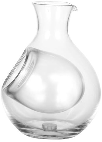 Mikinona Decantador De Licor De Vidrio Cristalino 300 Ml Botella De Sake Dispensador De Vino Helado Funcional Para Cata y Bar Uso Doméstico