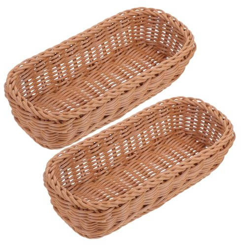 COLLBATH 4 Piezas Cesta De Cubiertos De Ratán Soporte Para Cubiertos Soporte Para Utensilios De Cocina Organizador De Cubiertos De Mimbre Cubo De Almacenamiento De Palillos Cesta De