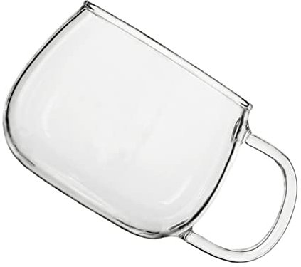 OKUMEYR Explosionsgeschützter Glasbecher Einfache Teetasse Vorratsbecher Für Haushalt Kreativer Bierbecher Praktischer Weinbecher Transparent