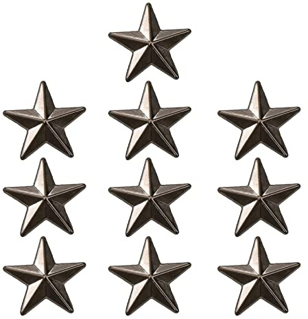 WWHJR Modische Herren-Brosche, Retro-Stern-Brosche, Kragen-Anzug, Brosche, Abzeichen, Anstecknadel für Mantel, Kappen, fünfzackiger Stern