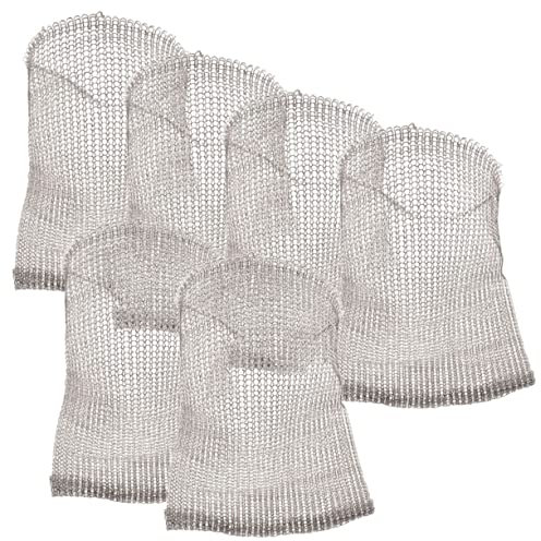 YARNOW Sacchetto in Rete Di Acciaio Inossidabile Per Radici Di Piante 6 Pezzi - Rete Protettiva Per Piante Da Giardino Sacchetti in Rete Per Radici Di Piante