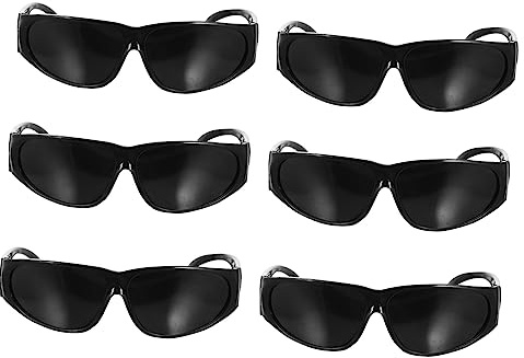 Mikikit 6stücke Schweißer Schutzbrille Mit Anti-beschlag Und Uv-Schutz Für Maximale Augensicherheit Anpassbare Bügel Für BAU Mechanik Und Industriearbeiten