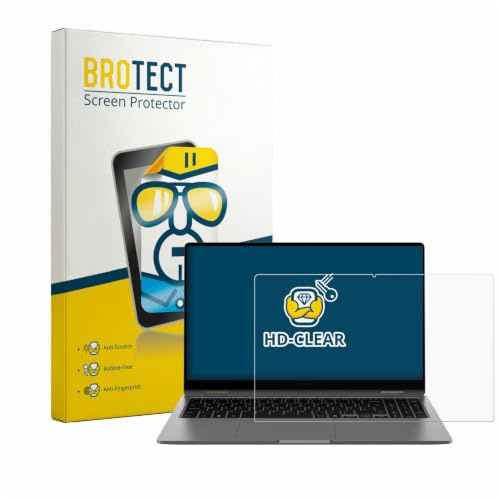 BROTECT Schutzfolie für Samsung Galaxy Book5 360 15.6 | Transparenter Displayschutz Made in Germany Klare Displayschutz-Folie Clear Einfache Montage Case-Friendly Displayfolie