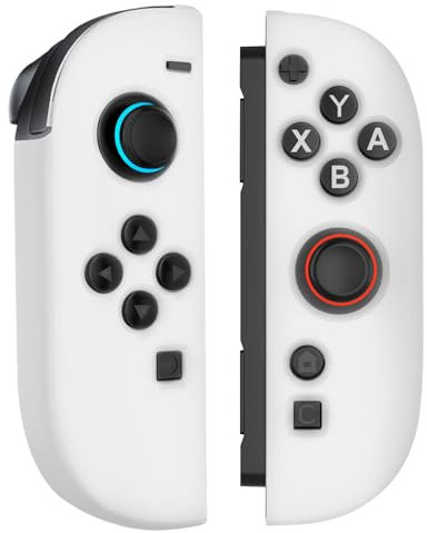 BOVKE Protective Case for Switch 2 Joy Con Controllers, Soft Silicone Protector Cover Compatible with 2025 New Nintendo Switch 2 Joy-Cons, White [video game]