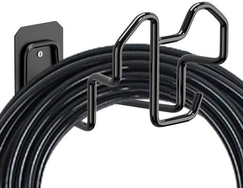 Dopsyesn Soporte Para Manguera De Pared Exterior, Soporte Para Manguera De Jardín, De Acero Para Carrete De Tubería Y Cable En Garaje Casa Patio Jardín