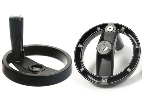 Handrad aus Aluminiumlegierung, 2-Speichen-Klappgriff, 10–20 mm Hohlbohrung, for Dreh- und Fräsmaschinen, Bohrmaschinen, 1 Stück(125 * 16 * 5mm)