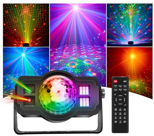Disco-Lichter, RGB-LED-Stroboskoplicht, Discokugel-Licht für Zuhause, Partys, Hochzeiten, Bars, DJs, Karaoke, Halloween, Weihnachten, festliche Geschenke, Geburtstagsparty, 9 Sound-aktivierte Modi